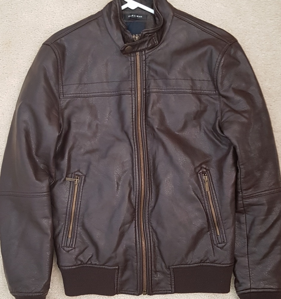 Zara leather jacket